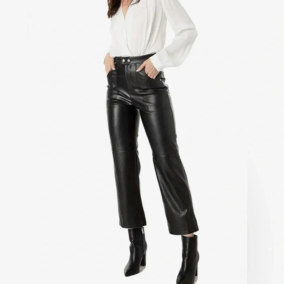 NWT Blank NYC The Baxter Faux Leather Pants Black Size 26 - Picture 12 of 12